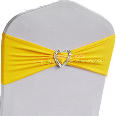 10kom 50kom Elastične mašne za stolice od elastana Lycra Trake za stolice za vjenčanje Vezice za vezivanje s kopčom u obliku srca za dekoraciju događaja za hotelske zabave