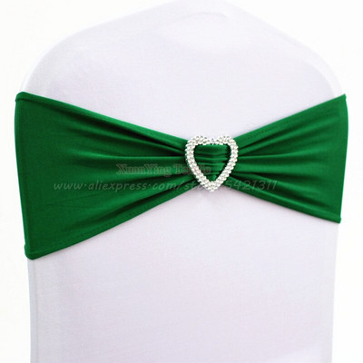 10kom 50kom Elastične mašne za stolice od elastana Lycra Trake za stolice za vjenčanje Vezice za vezivanje s kopčom u obliku srca za dekoraciju događaja za hotelske zabave