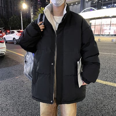 Jachetă casual pentru bărbați - cu inscripții și glugă