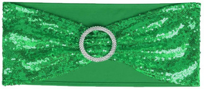 10/50 komada obostrano šljokice Mašne za stolice s kopčom za vjenčane dekoracije Čvor Spandex Hotelski banket Rođendanska zabava Home Deco