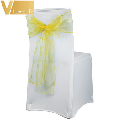 100 τεμ. Organza Chair Sash Chair Φιόγκος Γάμος Sashes Γαμήλιο πάρτι Εκδηλώσεις γενεθλίων Διακοσμήσεις δεξιώσεων