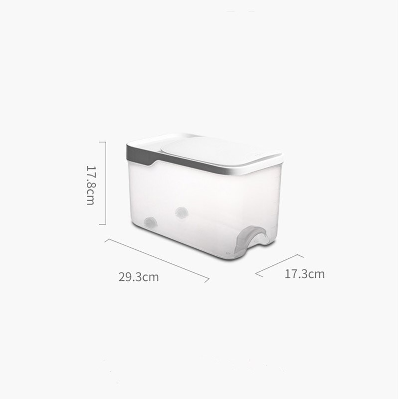 1vnt. Virtuvinis konteineris, kibiras 5 kg, atsparus vabzdžiams, drėgmei atsparus ryžių kibiras su grūdais sandariai uždarytas stiklainis Namų laikymo naminių šunų maisto parduotuvės dėžutė