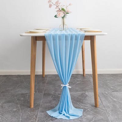 1 ks 70x300cm Chiavari šifónové šerpy na stoličky na bankety, svadobné hostiny, dekorácie pre severnú Európu INS prestieradlo