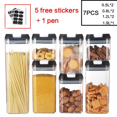 Plastični spremnik za pohranu Staklenka za žitarice Boca za pohranu Staklenka za hranu Nepropusna brašno tjestenina kuhinja kuhinja hladnjak boca za pohranu
