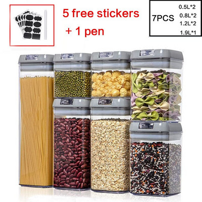 Plastični spremnik za pohranu Staklenka za žitarice Boca za pohranu Staklenka za hranu Nepropusna brašno tjestenina kuhinja kuhinja hladnjak boca za pohranu