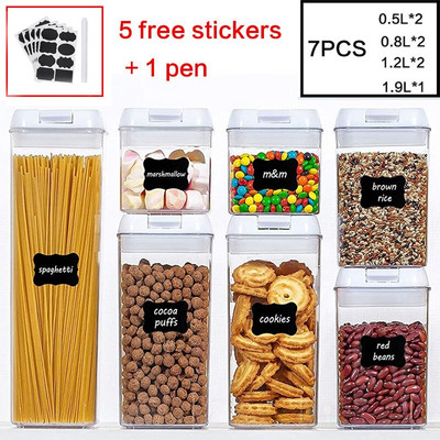 Plastični spremnik za pohranu Staklenka za žitarice Boca za pohranu Staklenka za hranu Nepropusna brašno tjestenina kuhinja kuhinja hladnjak boca za pohranu