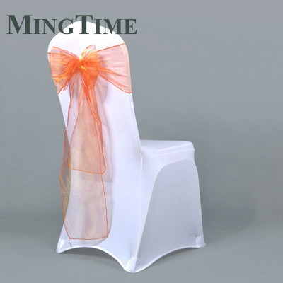 25 komada 275 cm Prozirna Organza Pojas za Stolicu Vrpca Pojas Mašna Navlaka Rustikalna svadba Dekoracija rođendanske banketne svečanosti