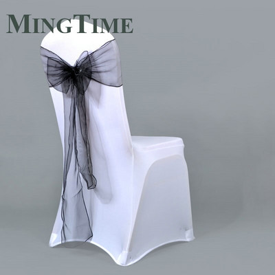 25 komada 275 cm Prozirna Organza Pojas za Stolicu Vrpca Pojas Mašna Navlaka Rustikalna svadba Dekoracija rođendanske banketne svečanosti