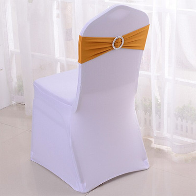 20 komada rastezljivih gumica za stolice od likre i spandexa s klizačem za kopču za vjenčanje, rođendanske proslave, veleprodajne trake za stolice, mašna