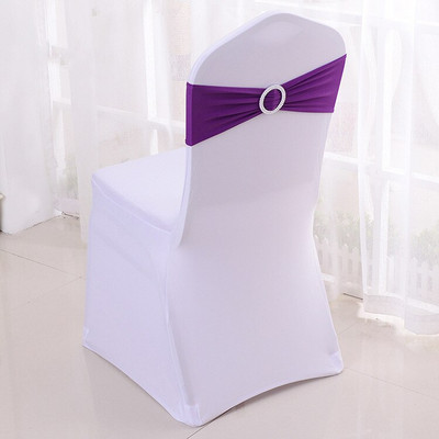 20 komada rastezljivih gumica za stolice od likre i spandexa s klizačem za kopču za vjenčanje, rođendanske proslave, veleprodajne trake za stolice, mašna