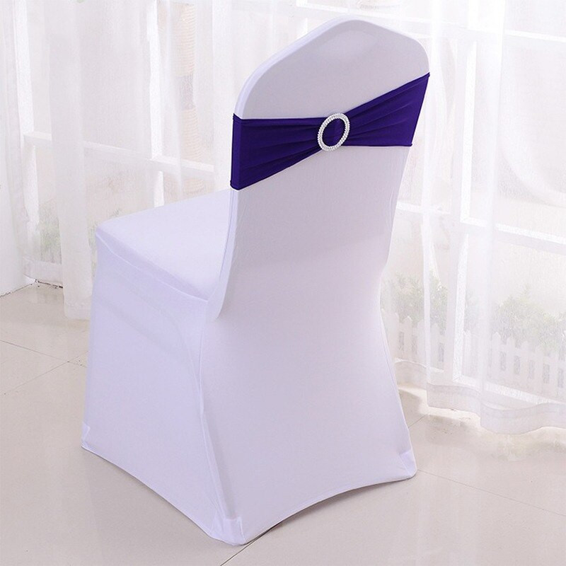 20 komada rastezljivih gumica za stolice od likre i spandexa s klizačem za kopču za vjenčanje, rođendanske proslave, veleprodajne trake za stolice, mašna