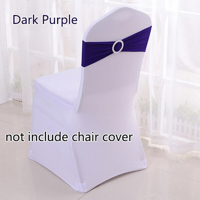 50 kom/lot Spandex trake za stolice s kopčom Vjenčane trake od lycre za stolice za navlake za stolice Party Rođendanske banketne stolice Dekoracija