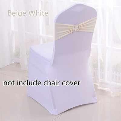50 kom/lot Spandex trake za stolice s kopčom Vjenčane trake od lycre za stolice za navlake za stolice Party Rođendanske banketne stolice Dekoracija