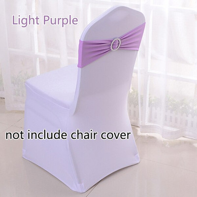 50 kom/lot Spandex trake za stolice s kopčom Vjenčane trake od lycre za stolice za navlake za stolice Party Rođendanske banketne stolice Dekoracija
