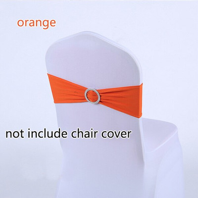 50 kom/lot Spandex trake za stolice s kopčom Vjenčane trake od lycre za stolice za navlake za stolice Party Rođendanske banketne stolice Dekoracija