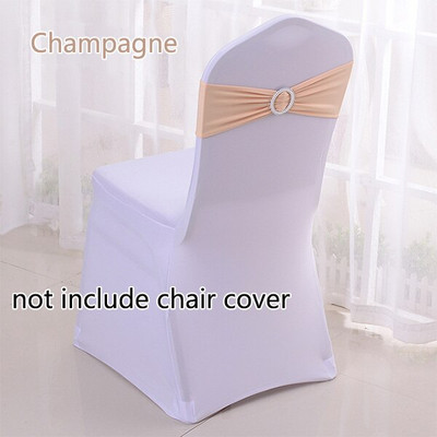 50 kom/lot Spandex trake za stolice s kopčom Vjenčane trake od lycre za stolice za navlake za stolice Party Rođendanske banketne stolice Dekoracija