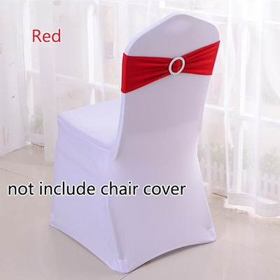 50 kom/lot Spandex trake za stolice s kopčom Vjenčane trake od lycre za stolice za navlake za stolice Party Rođendanske banketne stolice Dekoracija