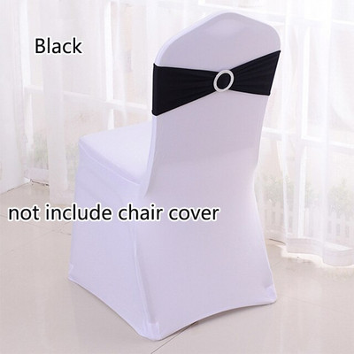 50 kom/lot Spandex trake za stolice s kopčom Vjenčane trake od lycre za stolice za navlake za stolice Party Rođendanske banketne stolice Dekoracija