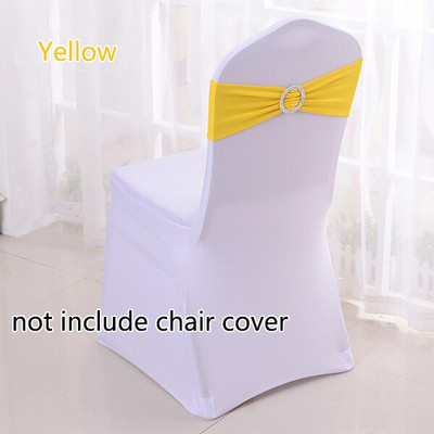 50 kom/lot Spandex trake za stolice s kopčom Vjenčane trake od lycre za stolice za navlake za stolice Party Rođendanske banketne stolice Dekoracija