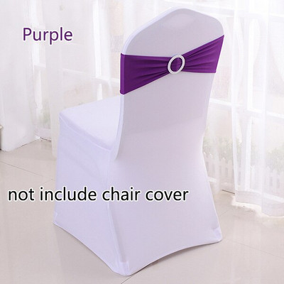 50 kom/lot Spandex trake za stolice s kopčom Vjenčane trake od lycre za stolice za navlake za stolice Party Rođendanske banketne stolice Dekoracija