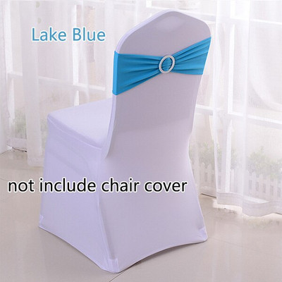 50 kom/lot Spandex trake za stolice s kopčom Vjenčane trake od lycre za stolice za navlake za stolice Party Rođendanske banketne stolice Dekoracija