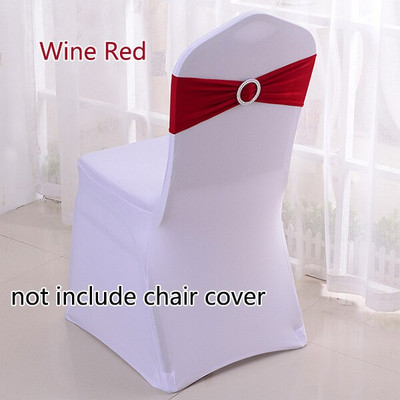50 kom/lot Spandex trake za stolice s kopčom Vjenčane trake od lycre za stolice za navlake za stolice Party Rođendanske banketne stolice Dekoracija