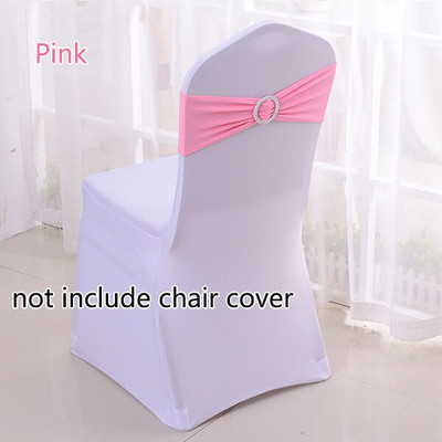 50 kom/lot Spandex trake za stolice s kopčom Vjenčane trake od lycre za stolice za navlake za stolice Party Rođendanske banketne stolice Dekoracija