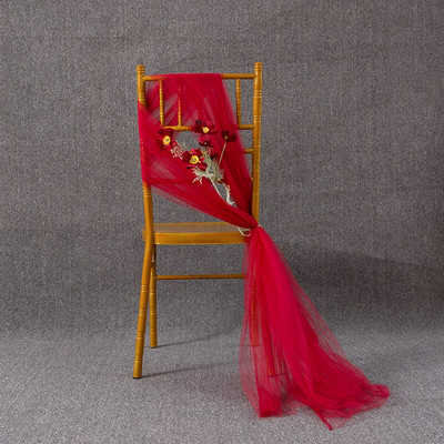 Cerceve pentru scaune nunta, hotel, scaun de petrecere, streamer, arc de nunta, draping, țesătură, voile, albastru regal, canapea pentru decor scaun de nuntă, 10 buc.