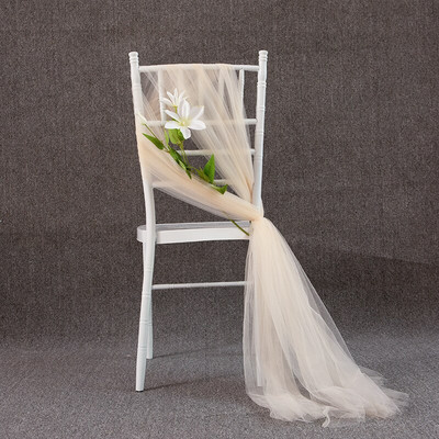 Cerceve pentru scaune nunta, hotel, scaun de petrecere, streamer, arc de nunta, draping, țesătură, voile, albastru regal, canapea pentru decor scaun de nuntă, 10 buc.