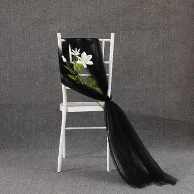 Cerceve pentru scaune nunta, hotel, scaun de petrecere, streamer, arc de nunta, draping, țesătură, voile, albastru regal, canapea pentru decor scaun de nuntă, 10 buc.