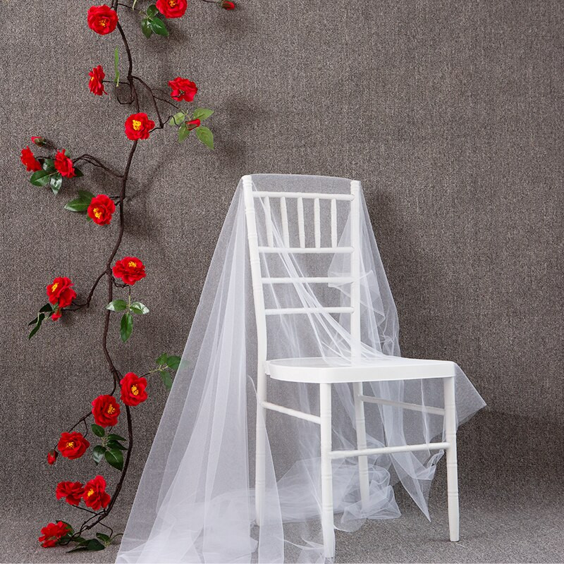 Cerceve pentru scaune nunta, hotel, scaun de petrecere, streamer, arc de nunta, draping, țesătură, voile, albastru regal, canapea pentru decor scaun de nuntă, 10 buc.