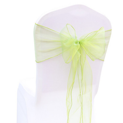 25 kom/lot 100% organza vrpca navlaka za stolice Pojasnice široke mašne Dekoracija za stolicu Pribor za dekoraciju svadbi i banketa 18*275 cm od satena