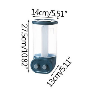 Virtuviniai konteineriai Grūdų dozatorius Sienoje montuojamas sandarus maisto laikymo indas Grūdų dozatorius Maisto skardinė Namų grūdų talpykla