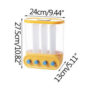 Virtuviniai konteineriai Grūdų dozatorius Sienoje montuojamas sandarus maisto laikymo indas Grūdų dozatorius Maisto skardinė Namų grūdų talpykla