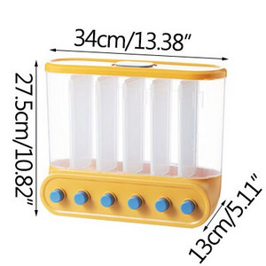 Virtuviniai konteineriai Grūdų dozatorius Sienoje montuojamas sandarus maisto laikymo indas Grūdų dozatorius Maisto skardinė Namų grūdų talpykla