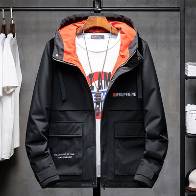 Geacă bărbătească căptușită cu glugă - potrivită pentru iarnă