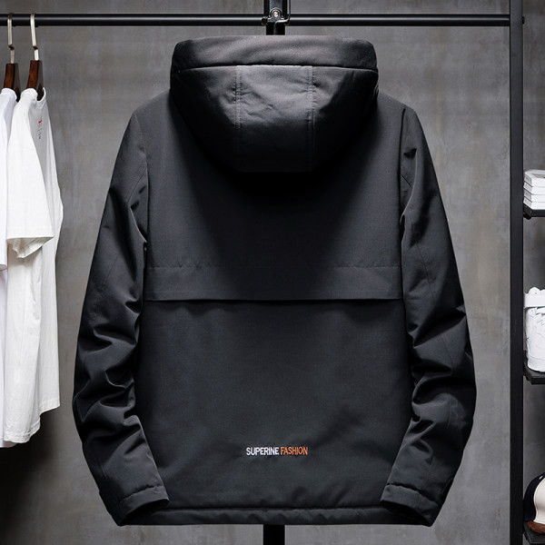 Geacă bărbătească căptușită cu glugă - potrivită pentru iarnă