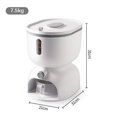 Automatski dozator žitarica od 12 kg Plastična kutija za pohranu Kuhinjski spremnik za rižu otporan na insekte i vlagu