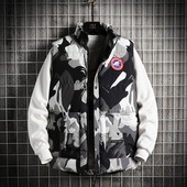 Muški moderni prsluk s logotipom i kopčanjem na patentni zatvarač