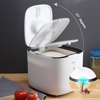 5/10 Kg Kitchen Collection Nano Bucket Контейнер за съхранение на ориз Flip Top Контейнер за съхранение на храна Контейнер Запечатана кофа за ориз