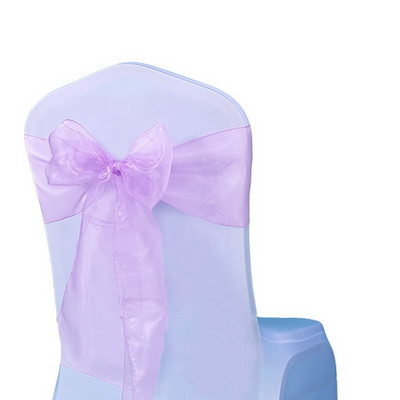 10 db-os csomag 50 áttetsző organza szék Szárnyak csokorcsomók nyakkendők Esküvői dekorációk Esküvői dekoráció Születésnapi buli Étkezési dekoráció