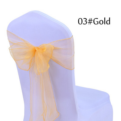 10 db-os csomag 50 áttetsző organza szék Szárnyak csokorcsomók nyakkendők Esküvői dekorációk Esküvői dekoráció Születésnapi buli Étkezési dekoráció