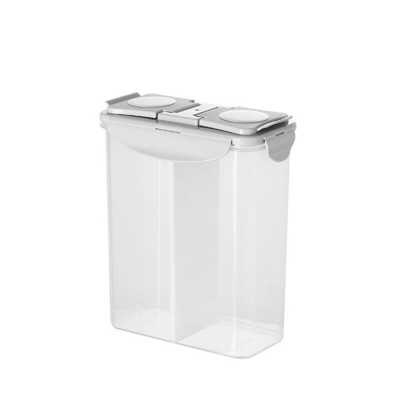 Buitinės maisto sandarios skardinės Plastikinės skaidrios grūdų laikymo dėžutė Maisto laikymo talpa Virtuvės reikmenys virtuvės organizatoriui