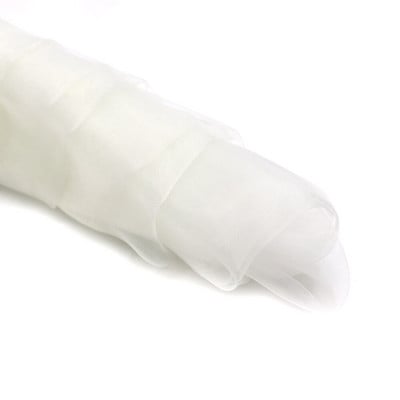 Huse pentru scaune 25 buc/lot cu noduri pentru scaune de nunta, tull din organza transparenta, huse pentru scaune, pentru decoratiuni de banchet, petreceri de nunta