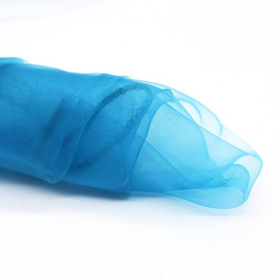 Huse pentru scaune 25 buc/lot cu noduri pentru scaune de nunta, tull din organza transparenta, huse pentru scaune, pentru decoratiuni de banchet, petreceri de nunta