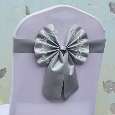 Set de canape pentru scaune regale, fără flori, cu papillon, sărbătoare, ajustabil, pentru aniversare, pentru nuntă-sărbătoare, multicolor