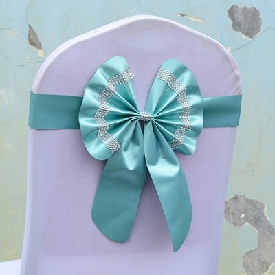 Set de canape pentru scaune regale, fără flori, cu papillon, sărbătoare, ajustabil, pentru aniversare, pentru nuntă-sărbătoare, multicolor