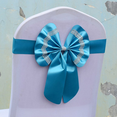 Set de canape pentru scaune regale, fără flori, cu papillon, sărbătoare, ajustabil, pentru aniversare, pentru nuntă-sărbătoare, multicolor