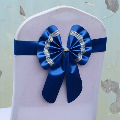 Set de canape pentru scaune regale, fără flori, cu papillon, sărbătoare, ajustabil, pentru aniversare, pentru nuntă-sărbătoare, multicolor