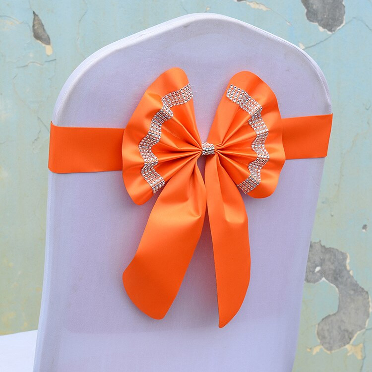 Set de canape pentru scaune regale, fără flori, cu papillon, sărbătoare, ajustabil, pentru aniversare, pentru nuntă-sărbătoare, multicolor